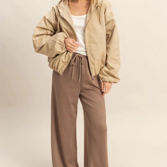 Suzy Flowy Knit Drawstring Pants | Women's Trendy Comfy Athleisure Bottoms - Picture 3 of 8